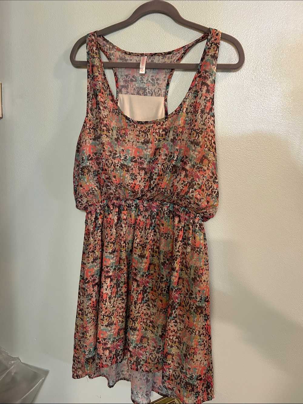 Xhilaration Multicolor Floral-Print Sleeveless Dress